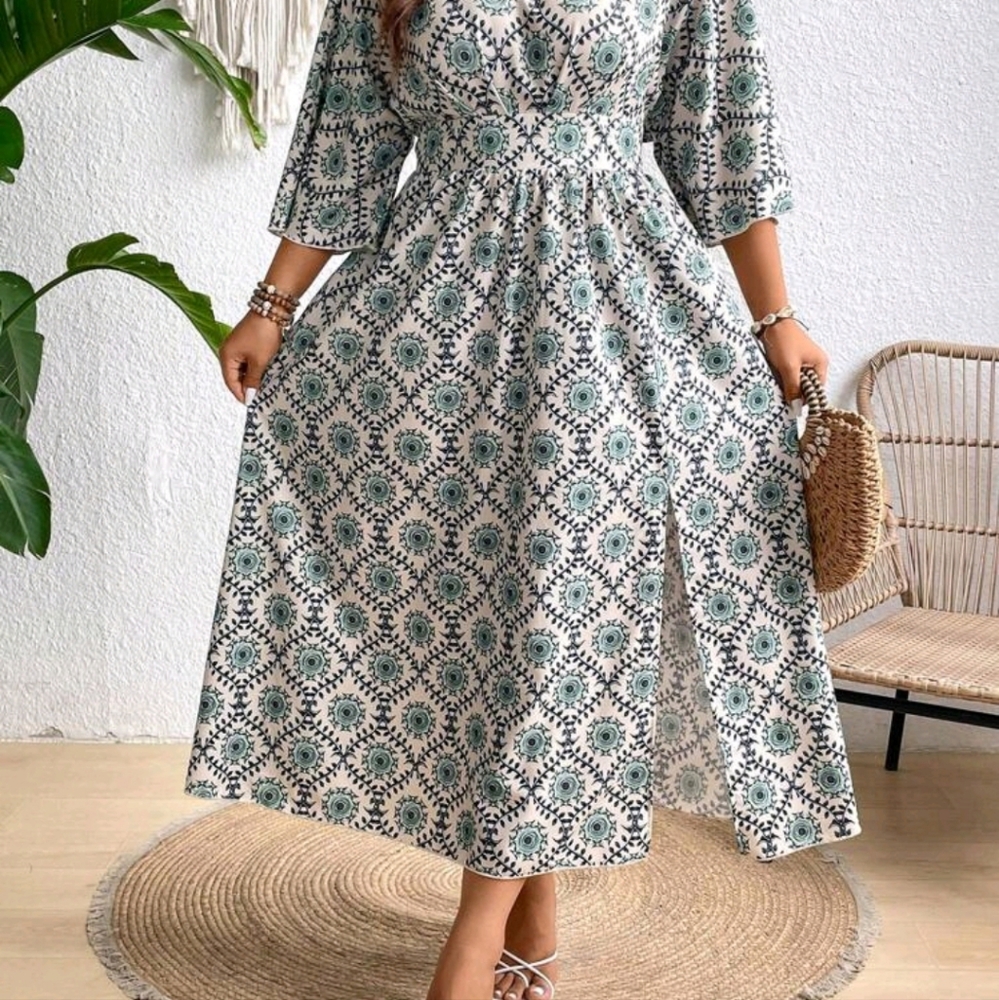 SHEIN Short Sleeve Midi Dress - Picture 8 of 10